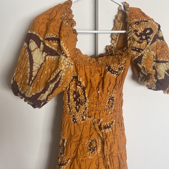 Love the Label NYC mustard maxi bohemian dress - Picture 4 of 6